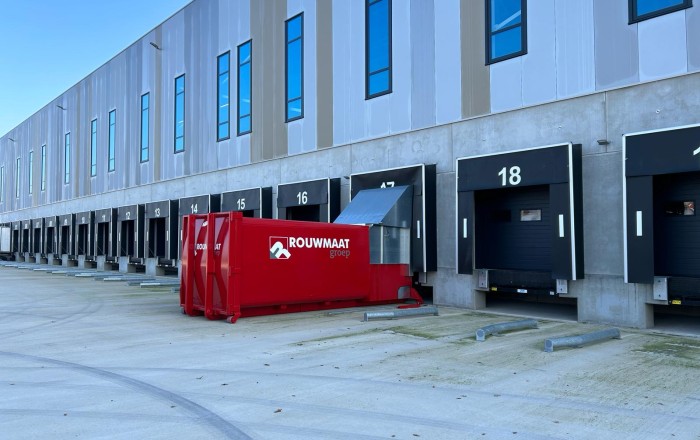 afval perscontainer Elektramat Rouwmaat Enschede
