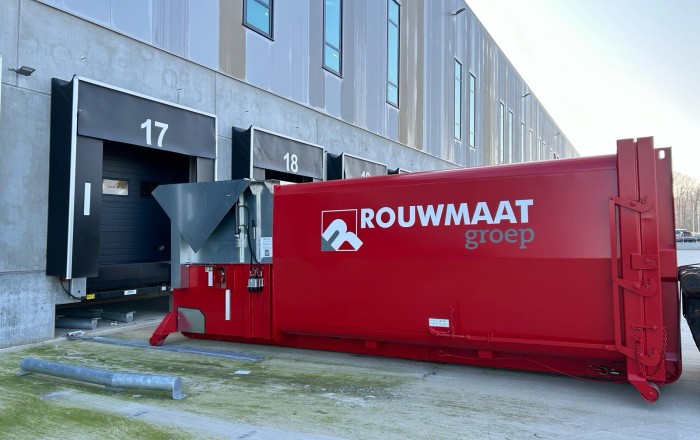 afval perscontainer Elektramat Rouwmaat Enschede Twente