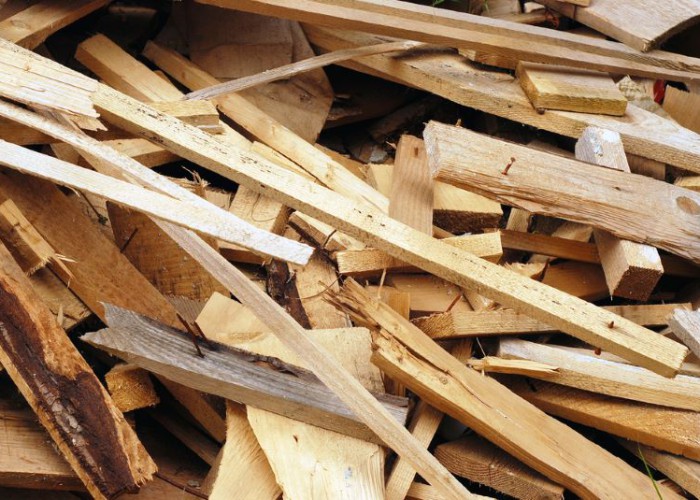 A-Hout rouwmaat afval