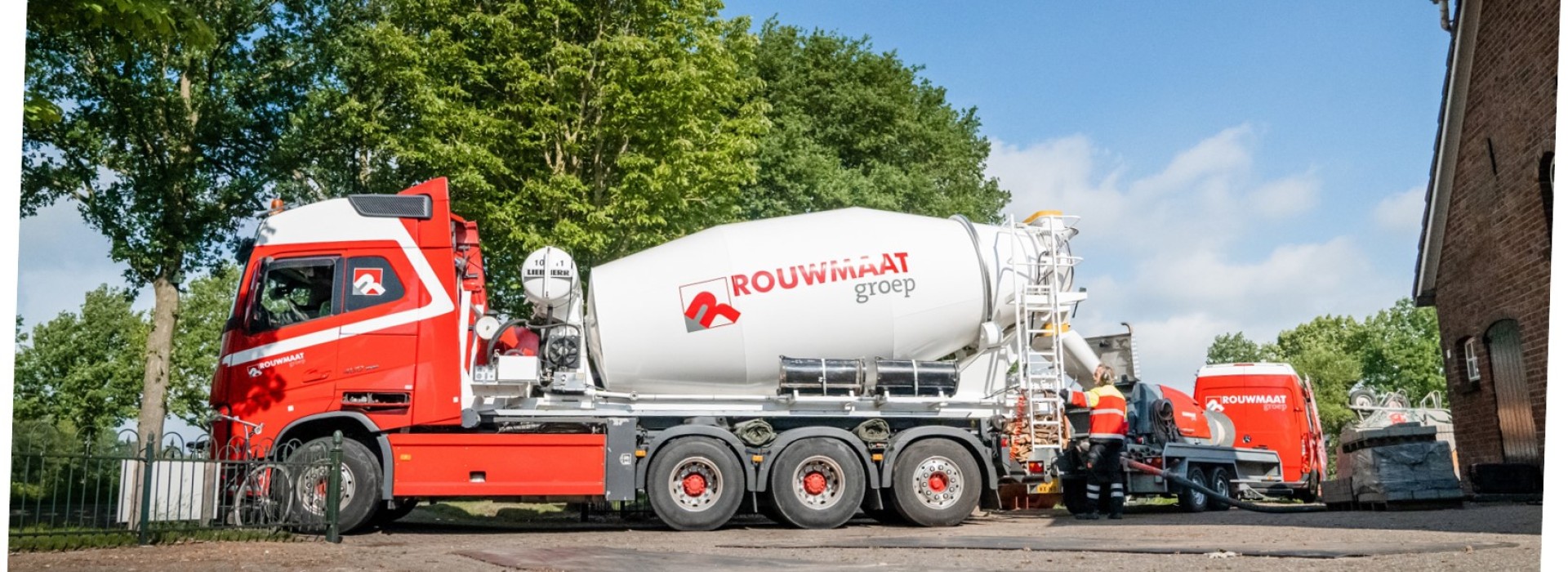 betonmixer beton vrachtwagen rouwmaat