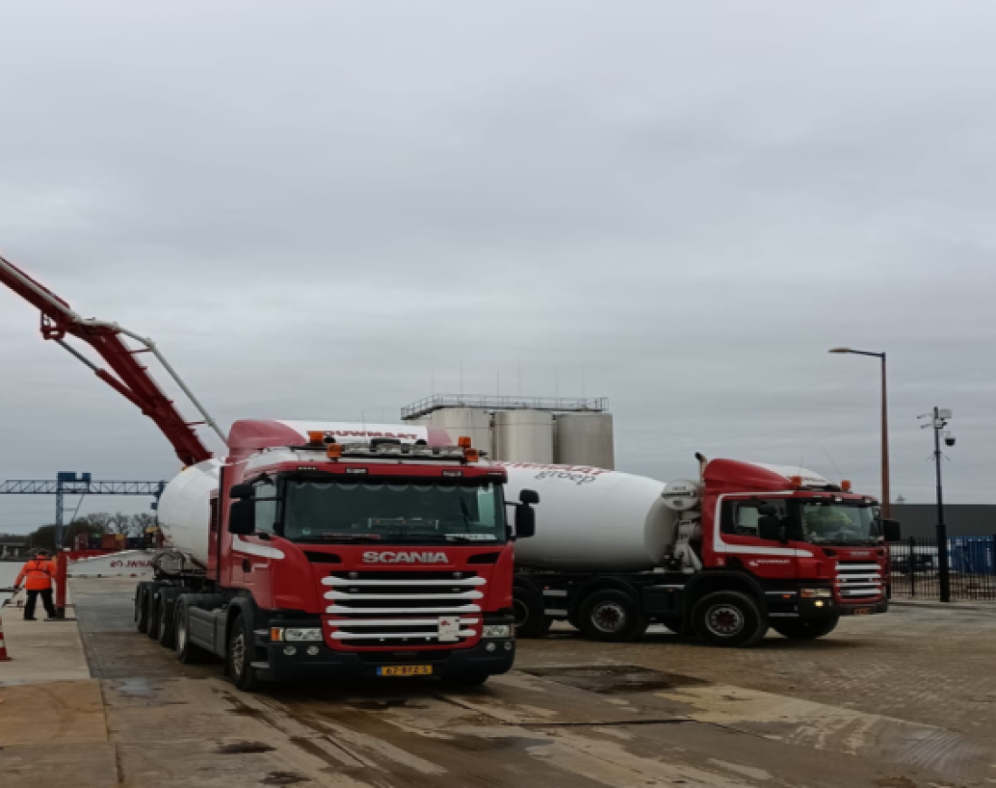 beton pomp rouwmaat xl kade almelo twente