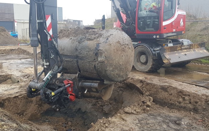 project bodemsanering kraan graven Molendijk Noord Rijssen Rouwmaat gww