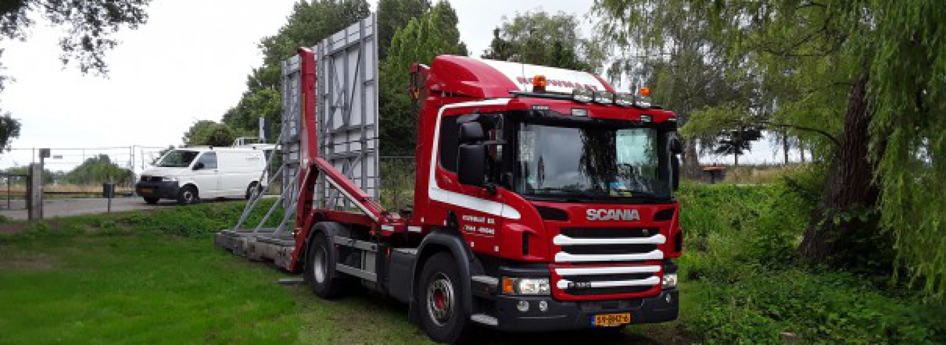 boardbuster bouwbord vrachtwagen leveren Rouwmaat