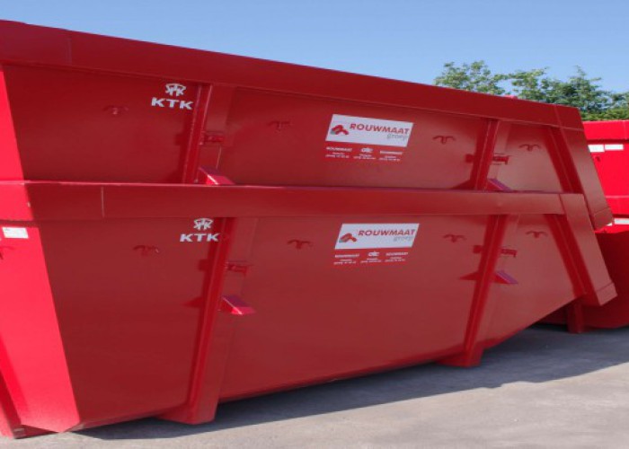 bouwcontainer afzetbak afval Rouwmaat