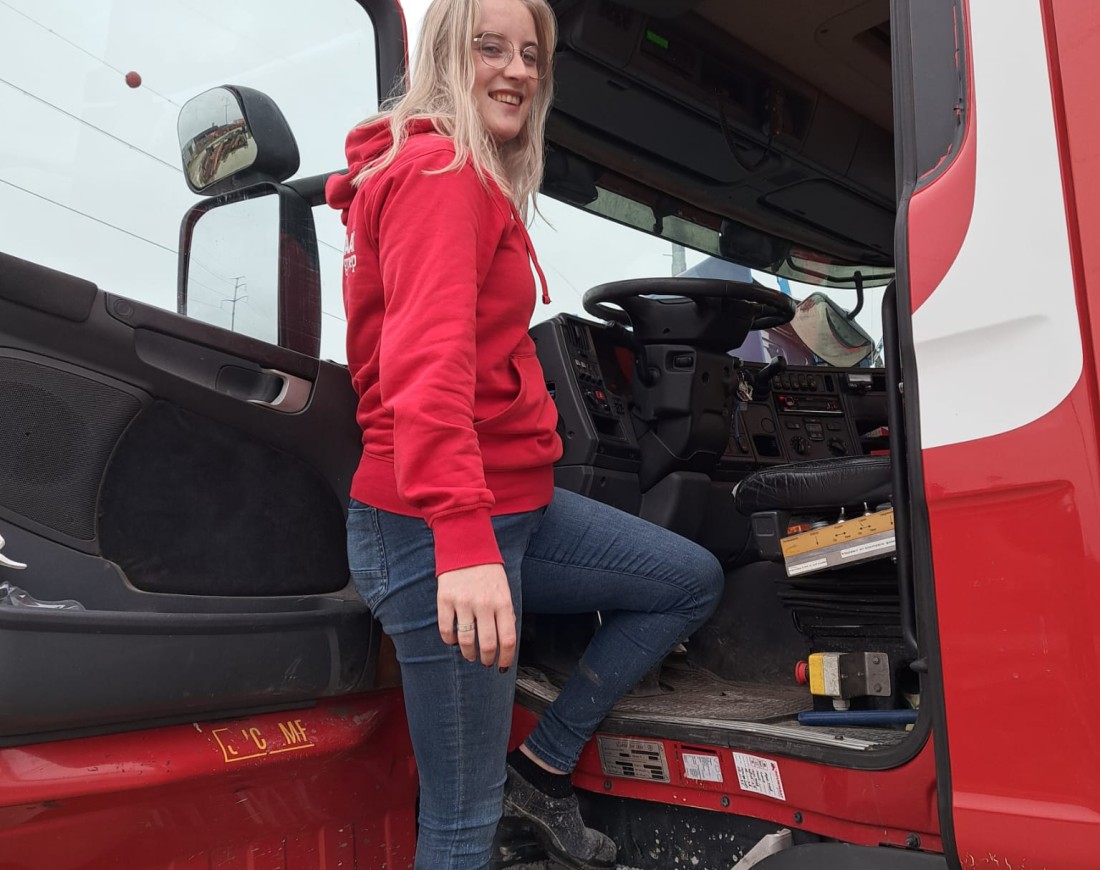 Femke beton rouwmaat vrachtwagen
