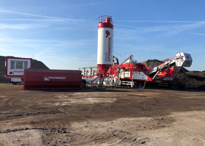 Fundatiemateriaal mobiele menger recycling Rouwmaat