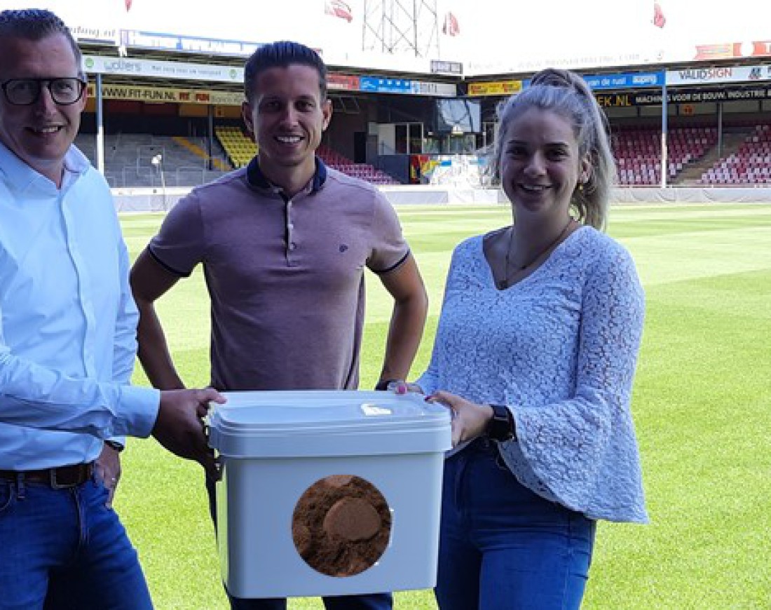 go ahead eagles klant koffiedrab afval koffie emmer groene route medewerker Remco Wolters Rouwmaat