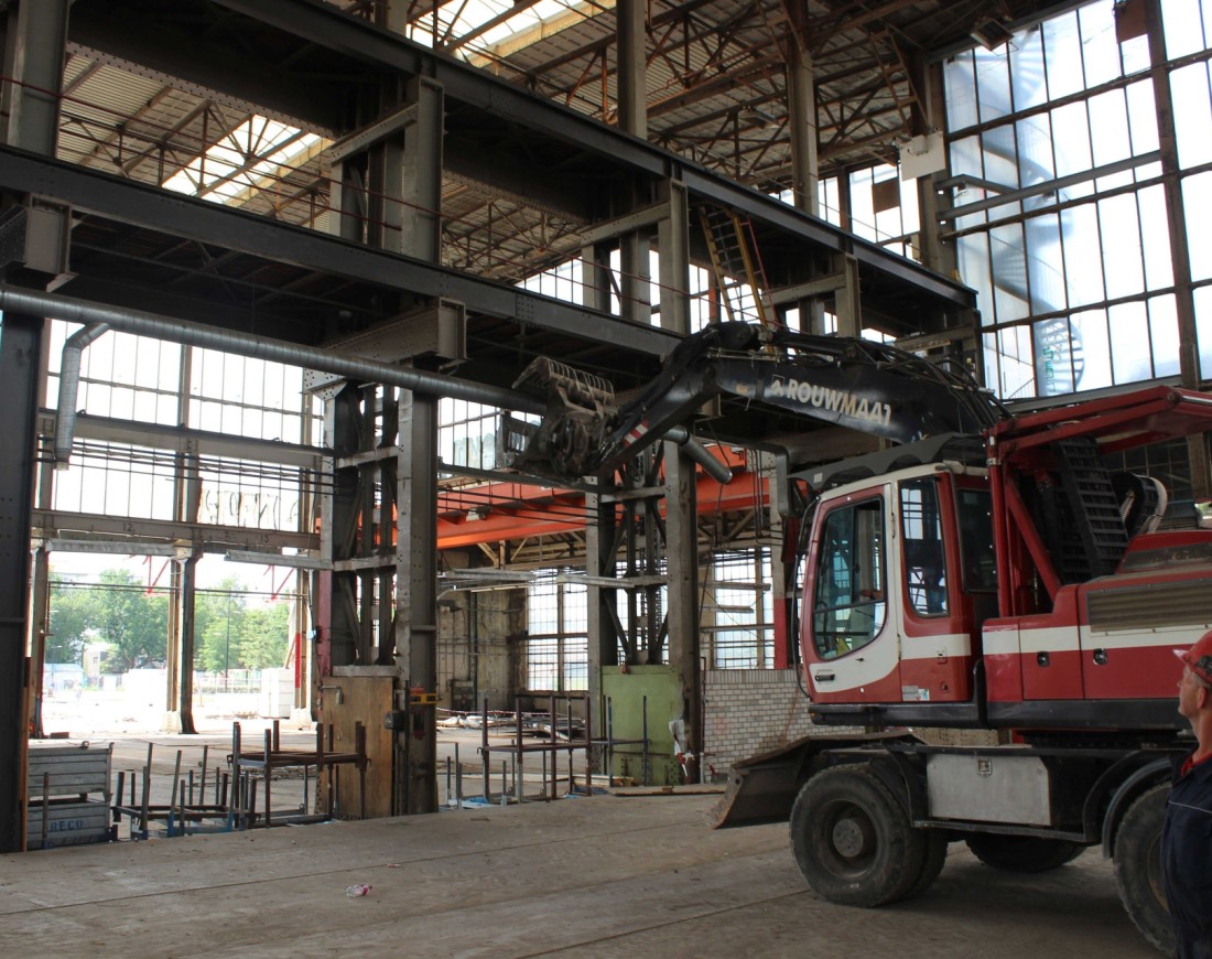 Graafmachine loods renovatie