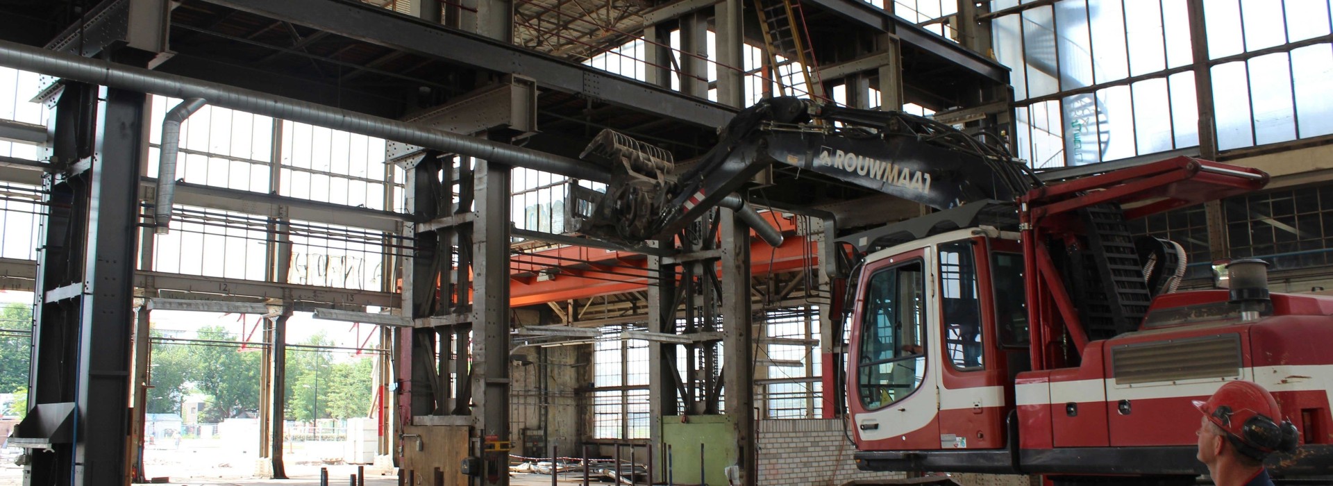 Graafmachine loods renovatie