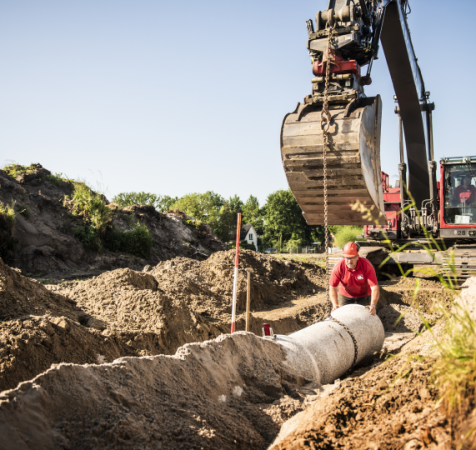 Grondwerk riolering Marcel kraan infra