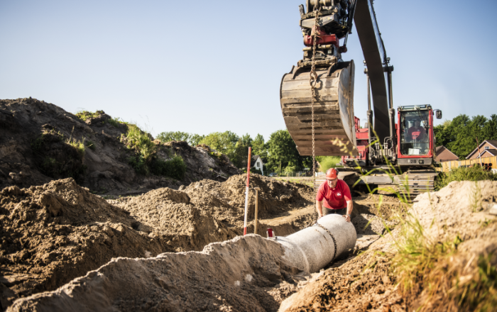 Grondwerk riolering Marcel kraan infra