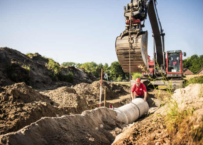 Grondwerk riolering Marcel kraan infra