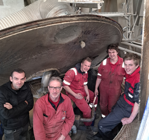 klaas peter iwan casper koen menger beton rouwmaat medewerker monteurs