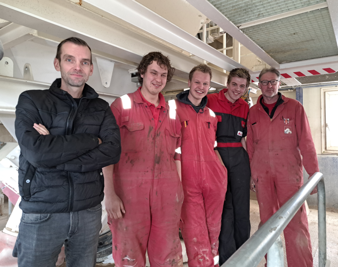 klaas peter iwan casper koen menger beton rouwmaat medewerker monteur