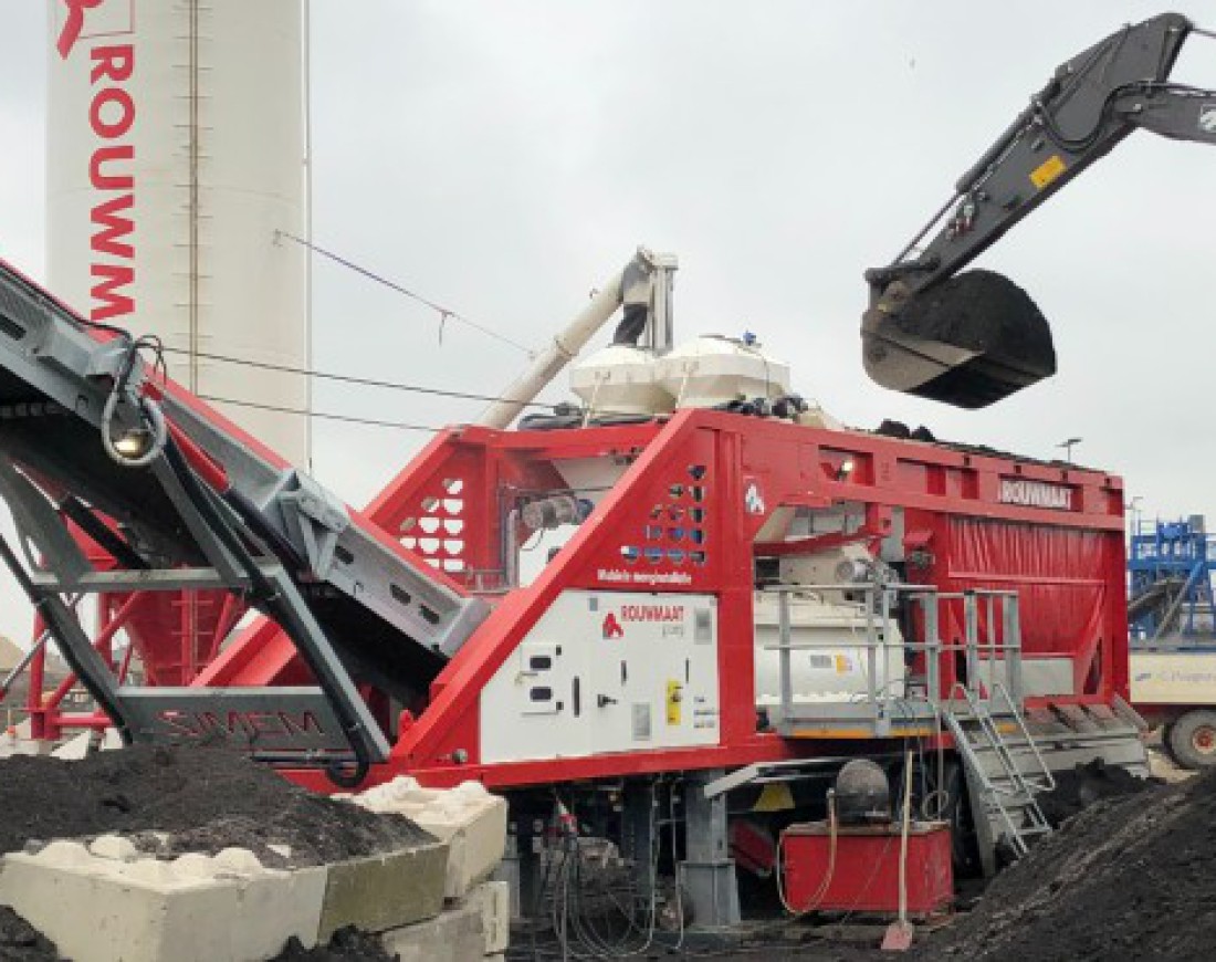 Mobiele menger recycling Rouwmaat