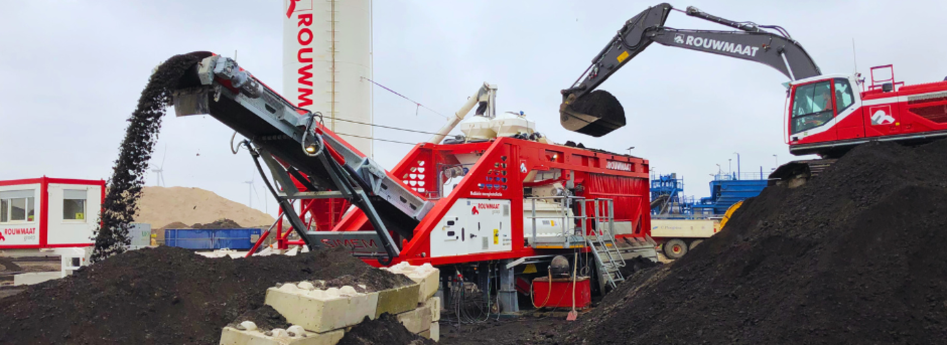 mobiele menger recycling rouwmaat