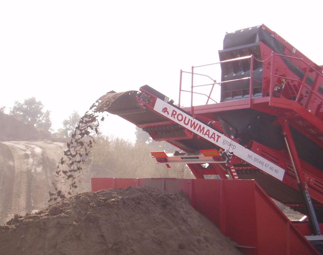 recycling mobiele menger Rouwmaat