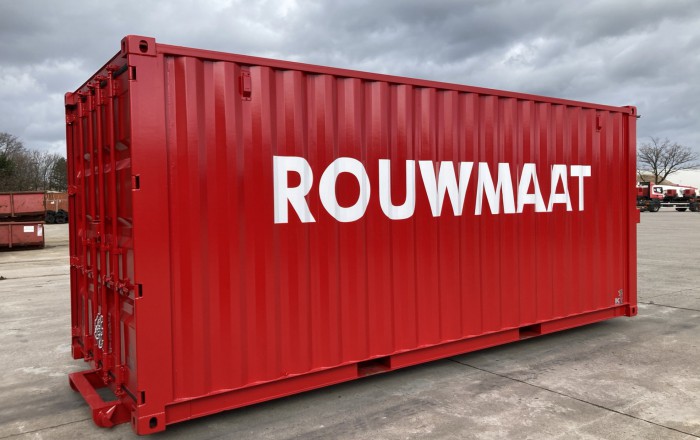opslagcontainer rouwmaat