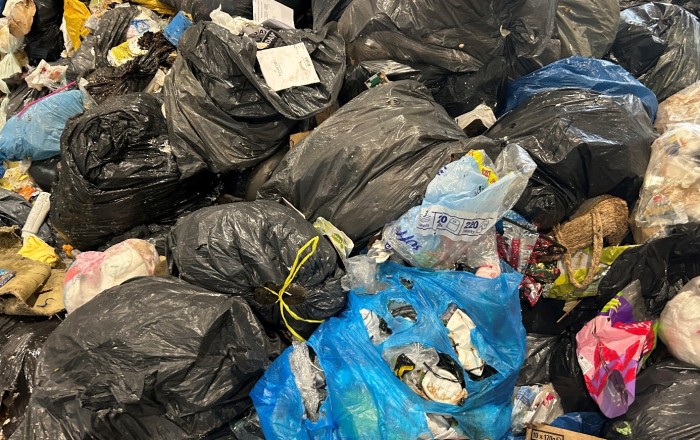 afval plastic zakken