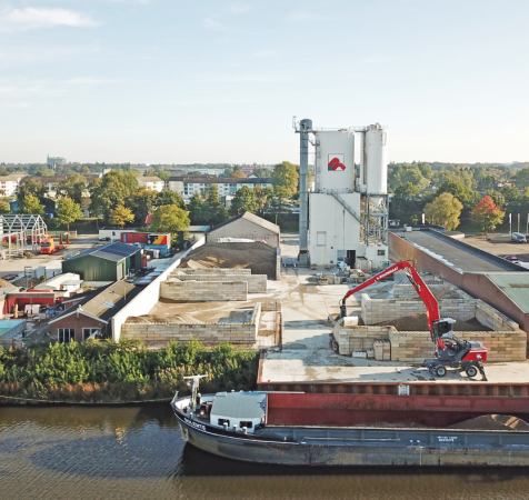 Rouwmaat kade Enschede beton grondstoffen