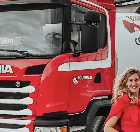 medewerker Karlijn Ottink chauffeuse betonmixer Rouwmaat Groenlo Achterhoek