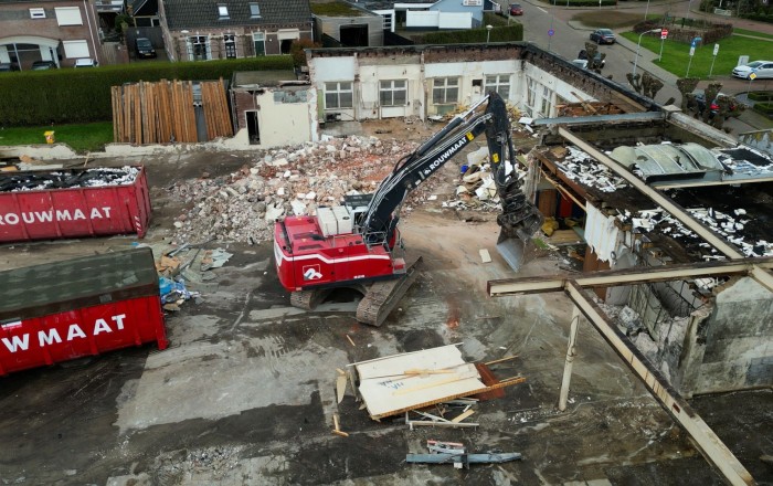 project sloop ontmanteling Royal Fassin fabriek 's-Heerenberg kraan bouwafval Rouwmaat