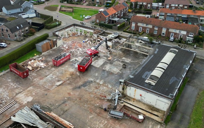 project sloop ontmanteling Royal Fassin fabriek 's-Heerenberg container kraan bouwafval Rouwmaat