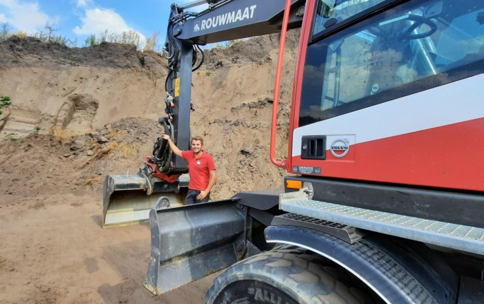 medewerker Stijn Meerdink kraanmachinist gww Rouwmaat Groenlo