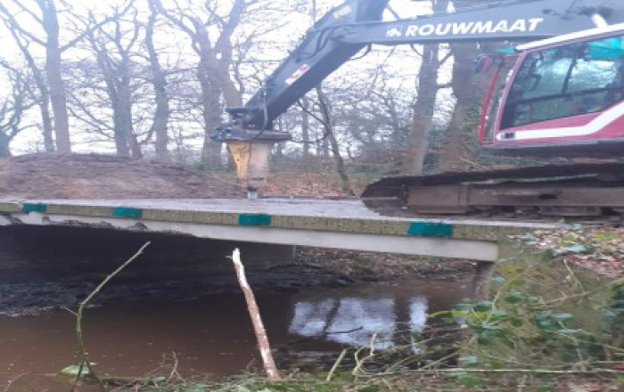 Sloop brug Langenhorsterweg en Twickelervaart