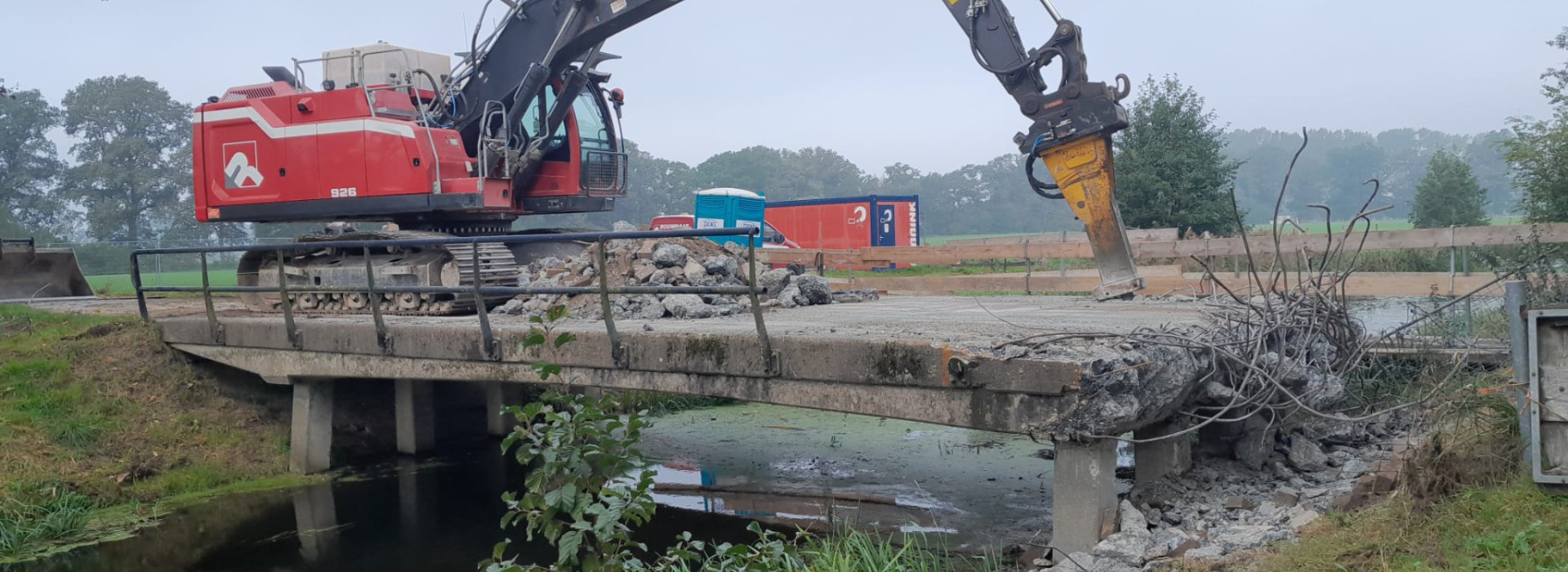 project Sloop brug Leijerweerdsdijk Enter kraan Rouwmaat