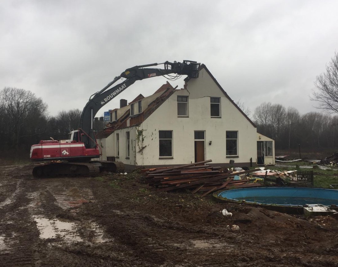 Sloop panden tracé A15 naar A12 huis
