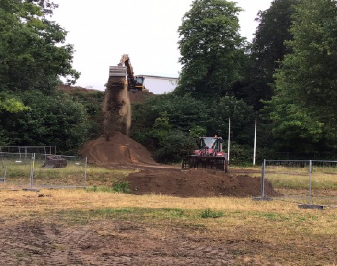 stort zand ter voorbereiding museum arnhem