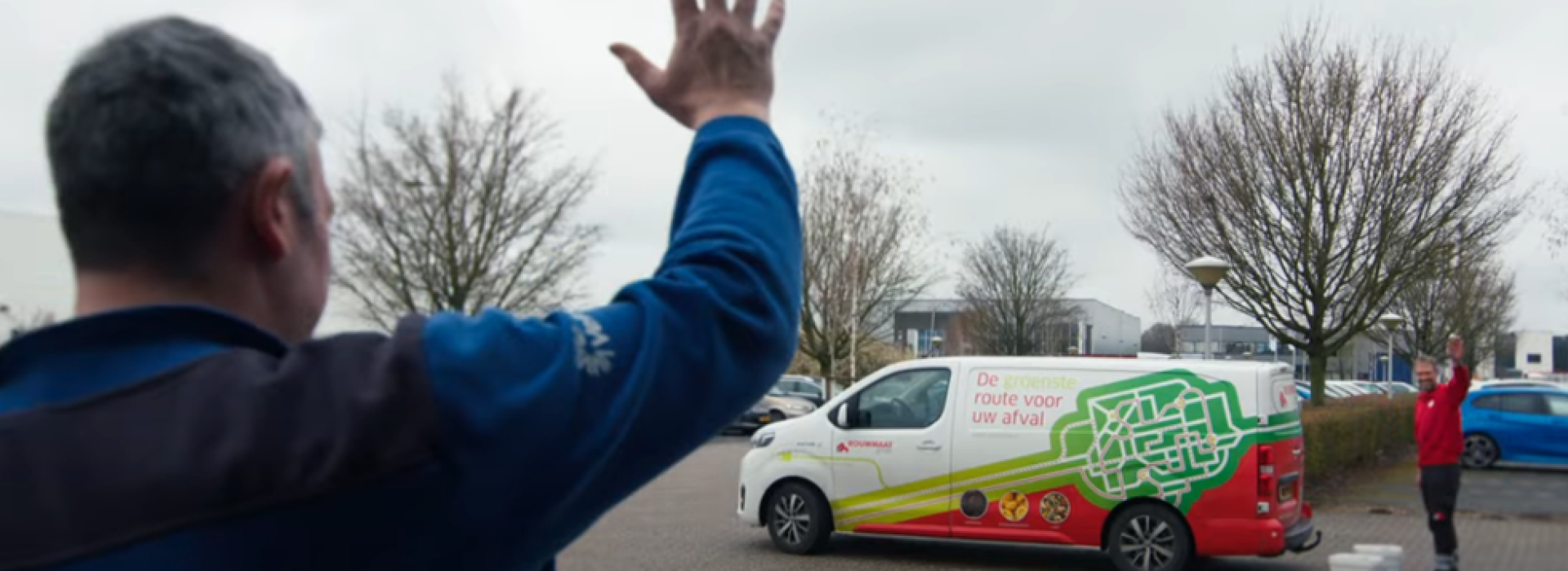 afval emmer groene route elektrische bus Rouwmaat